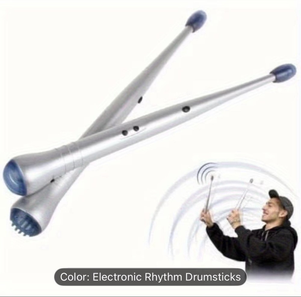 Electronic Drumsticks Percussion Drumsticks Air Percussion Sticks  Silver