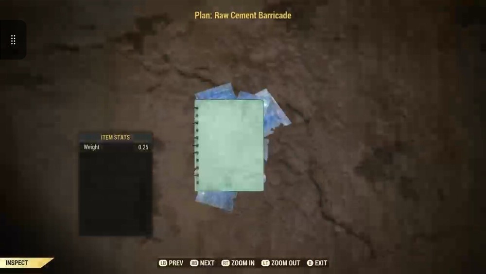 (Xbox) Raw Cement Barricade Plan