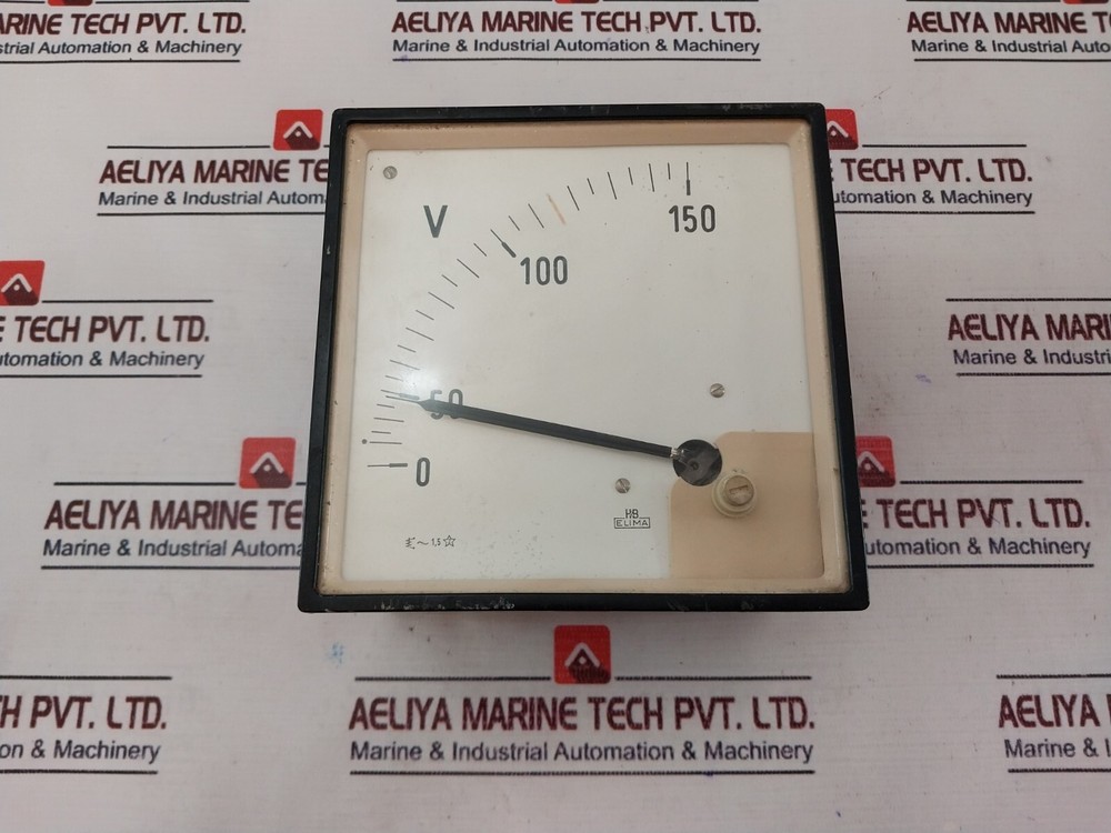 H&B Elima 0-150V Analog Voltmeter