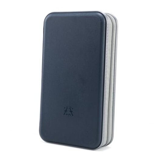 CD Case Hard Plastic CD Holder Protective DVD Disc 96 Capacity Dark Blue