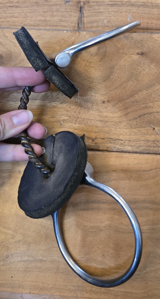 Twisted Wire D-ring Snaffle Bit Horse Tack