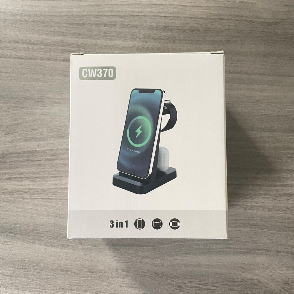3 in 1 Charger Station for iPhone Multiple Devices Fast Wireless Charging Dock