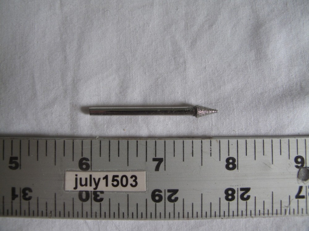 (5) NEW Diamond Pointed Cone Bit for Dremel 1/8" Shank Rotary Tool (CD)