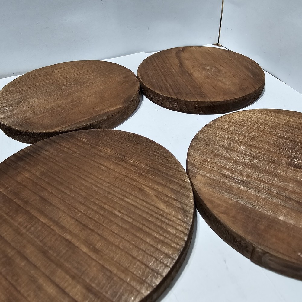 Wine Rack With Coasters Real Wood Rustic Design New