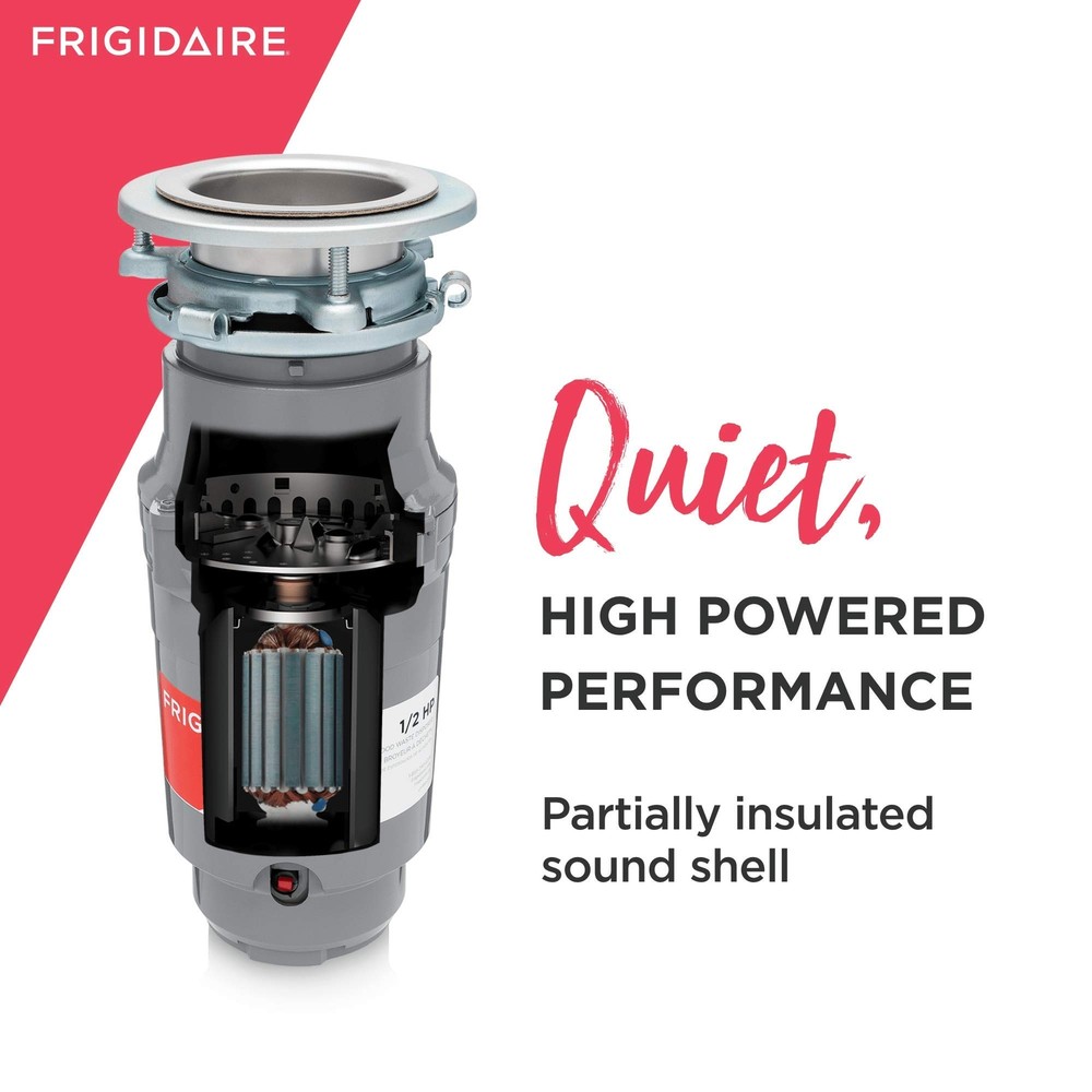 Frigidaire FF05DISPD1 Direct Wire Garbage Disposer for Kitchen Sinks, 1/2