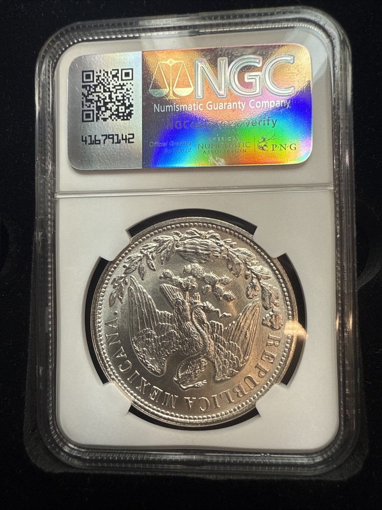 1898 MO AM Mexico PESO RESTRIKE NGC MS 65