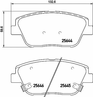 MINTEX Front Axle BRAKE PADS SET for KIA OPTIMA 2.4 2010-2015