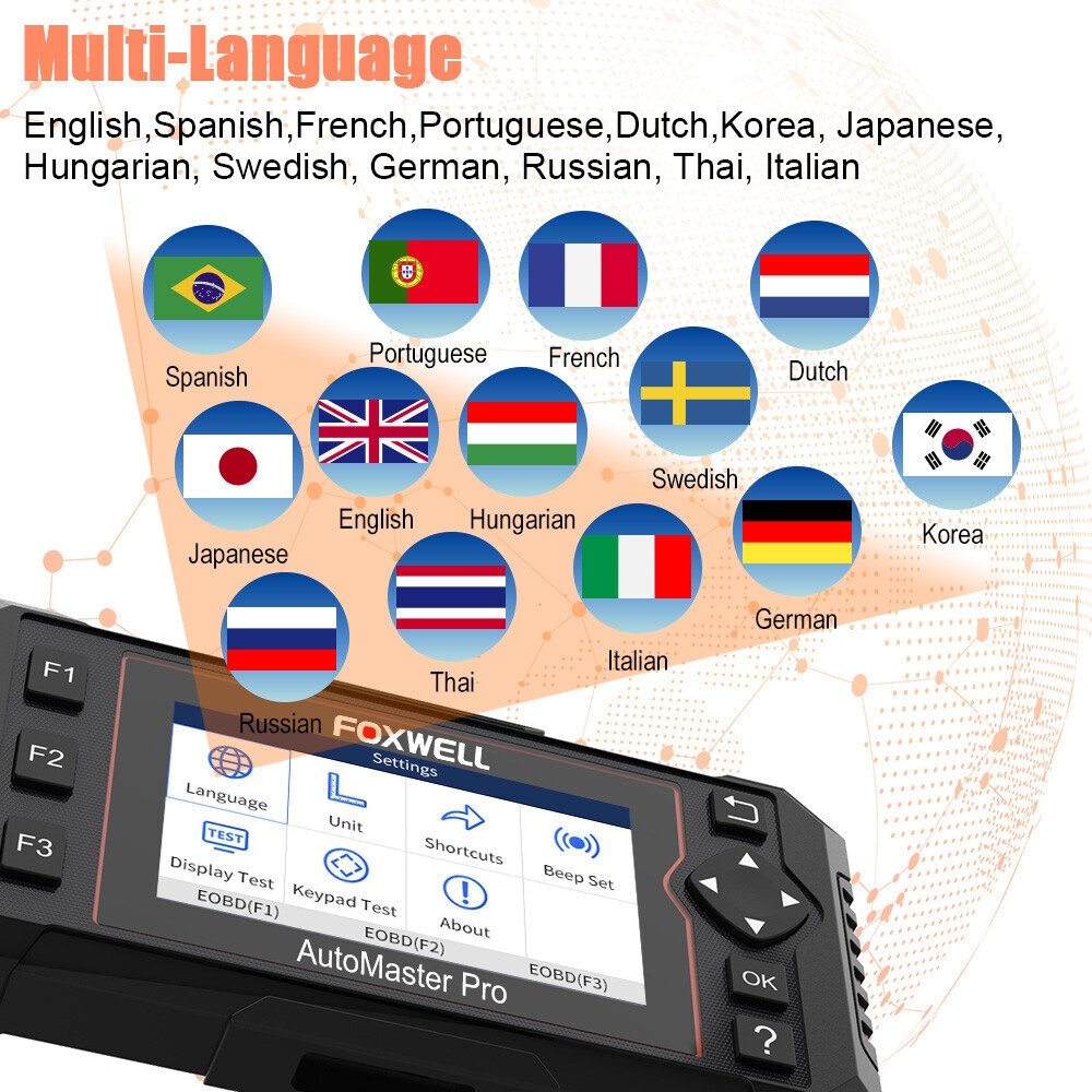 FOXWELL NT614 Elite OBD2 Scanner Auto Diagnostic Car Code Reader Oil EPB Tool US
