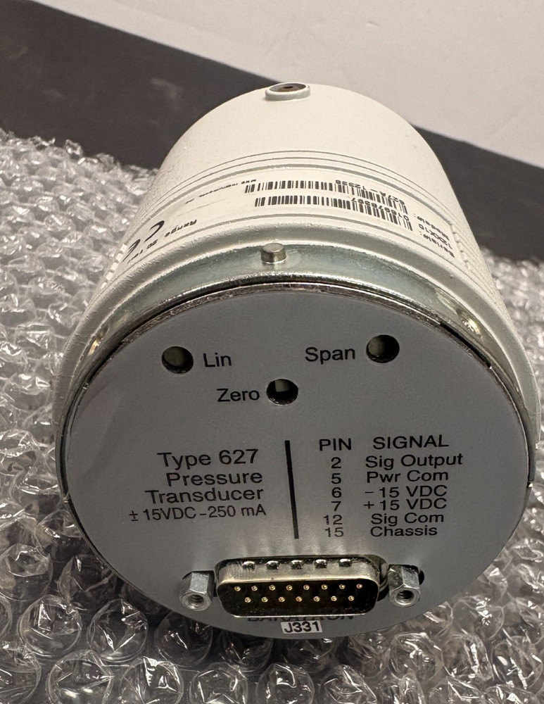 MKS 627A-12338 CAPACITANCE MANOMETER 20 TORR