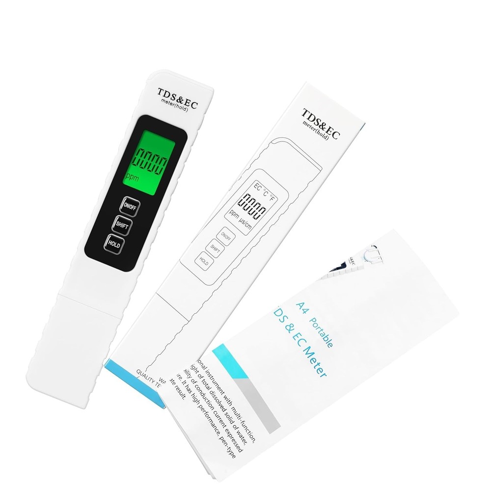 Precise 4-in-1 TDS Meter for Fast Water Quality Testing - Lightweight & Handy