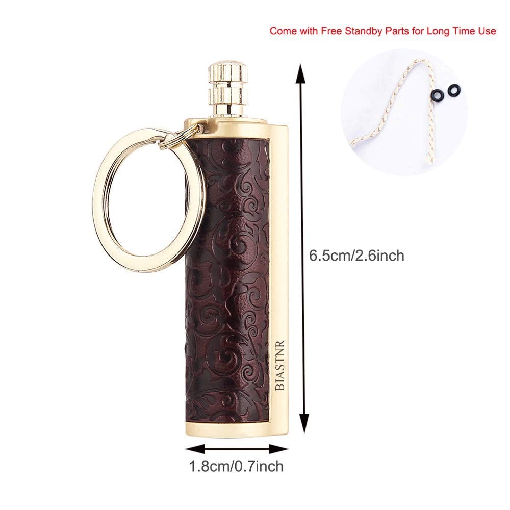BIASTNR Permanent Match,Keychain Matchstick Fire Starter Medium, Dark Red