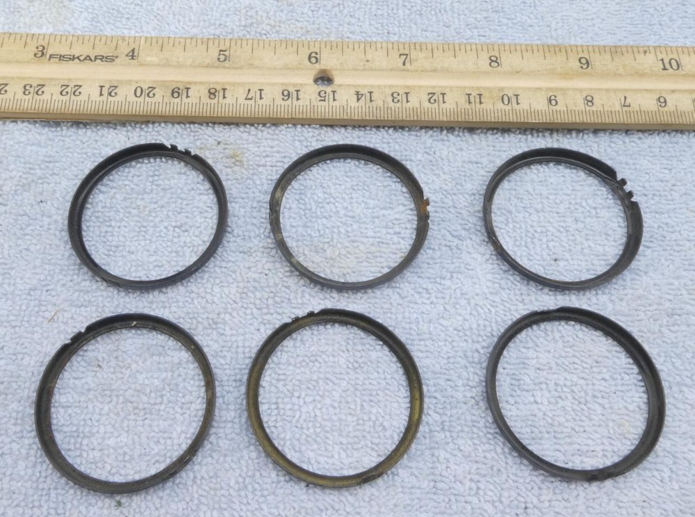 6 Black Card Ring Holders Automatic Electric Dial & False or Blank Retainer 23 !