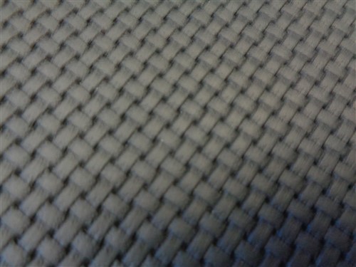 LEATHER HIDE BLACK TEXTURED WOVEN PATTERN 51" X 26"