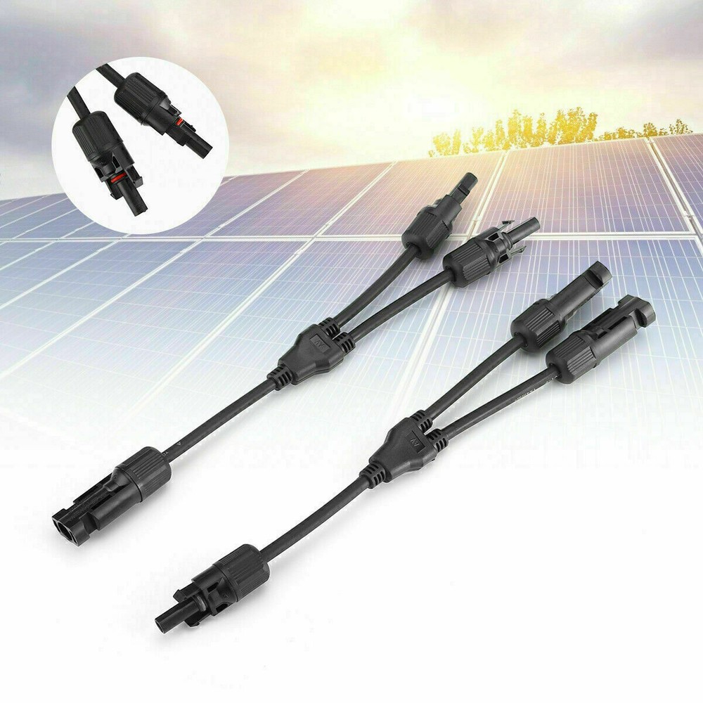 USA Solar Panel Y Branch Cable Connection Waterproof Adapter Connector Extension