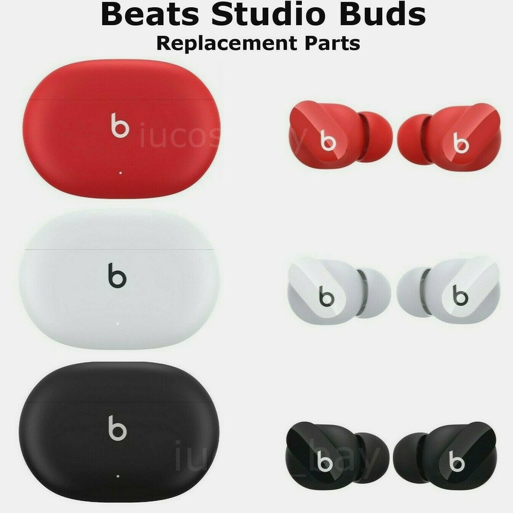 Beats Studio Buds Ear tips USB C Charging Cable Case Replacement Part Red Black