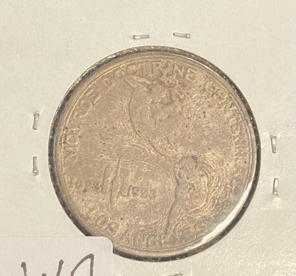 1923-S ADAMS/MONROE DOCTRINE COMMEMORATIVE SILVER HALF DOLLAR 203223