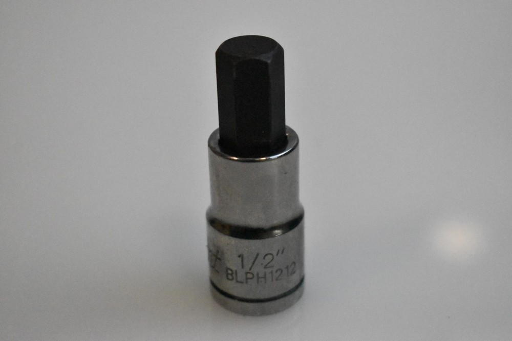 Blue Point Tools BLPH1212 1/2" SAE Hex Bit Socket Driver 1/2" Drive Chrome