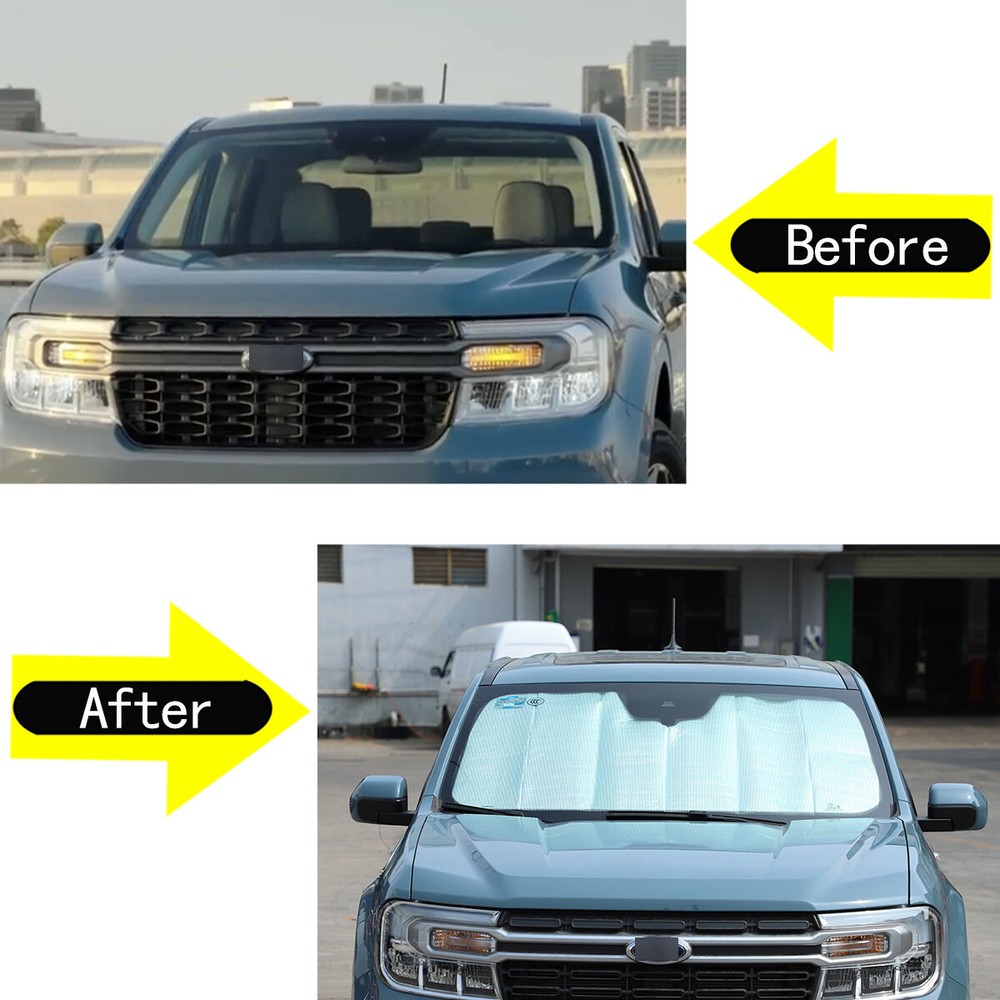 For Ford Maverick 2022-24 Front Windshield Sunshade Sun Shade Shield Visor Block