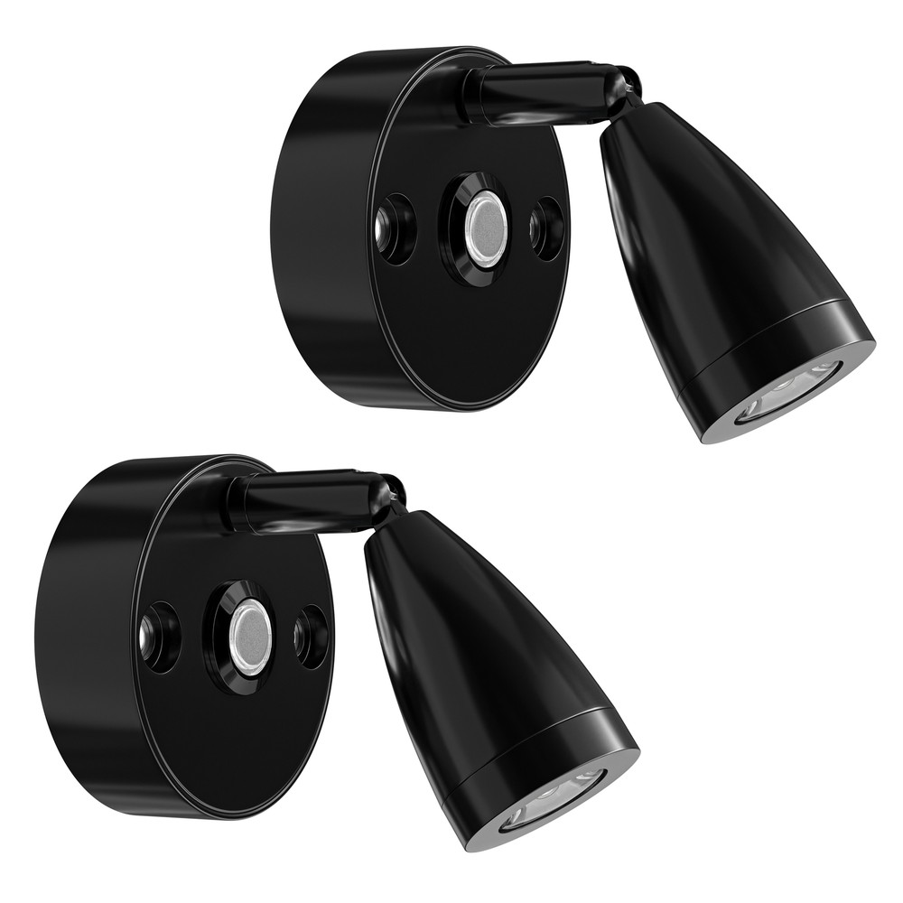 2PK 3" RV Reading LED Lamp 12V LED Lights Interior Rotatable Wall Reading Light