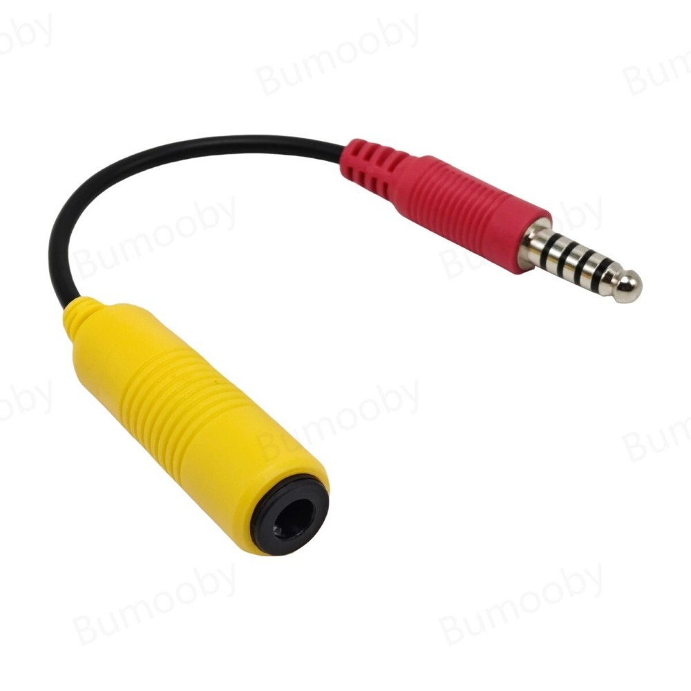 Peltor Helmet Kit to MRTC System Adapter Cable with 7.1mm 5-pole Plug 4-pole