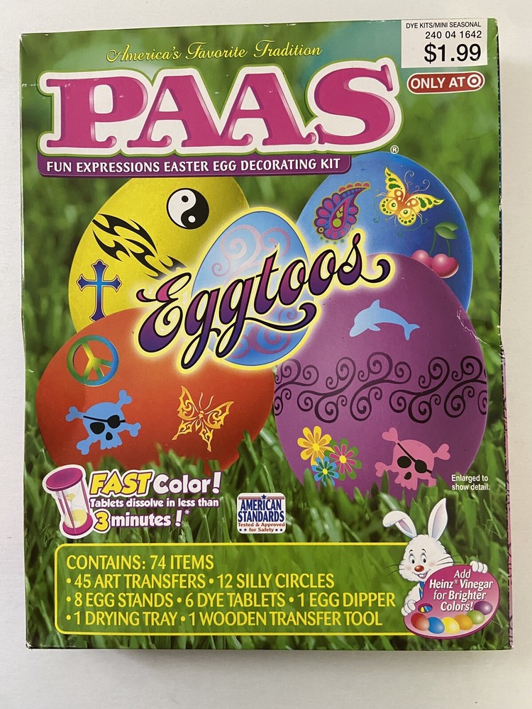 PAAS Fun Expressions Easter Egg Decorating Kit Target Exclusive Eggtoos