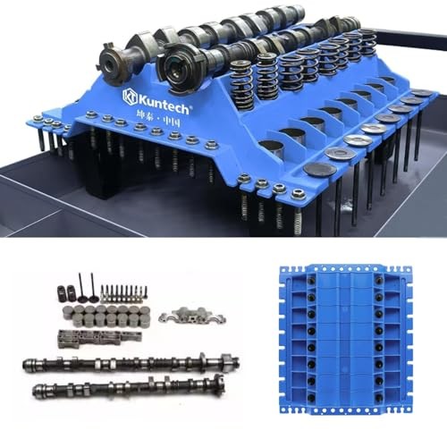 Engine Cylinder Head Organizer Valves Tool,Engine Organizer Parts Blue