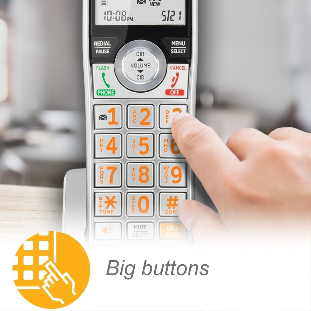 Long Range Cordless Phone with Digital Answering Machine