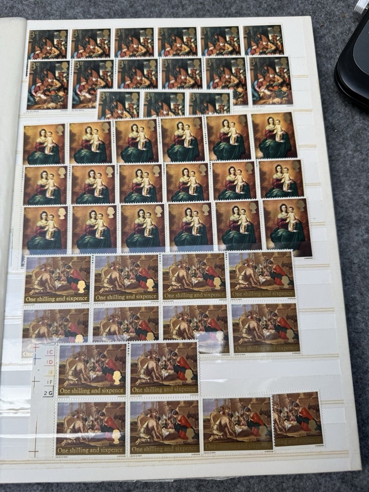 (AO) GREAT BRITAIN STAMPS - EIIR PRE DECIMAL COLLECTION STRIPS / BLOCKS ETC….