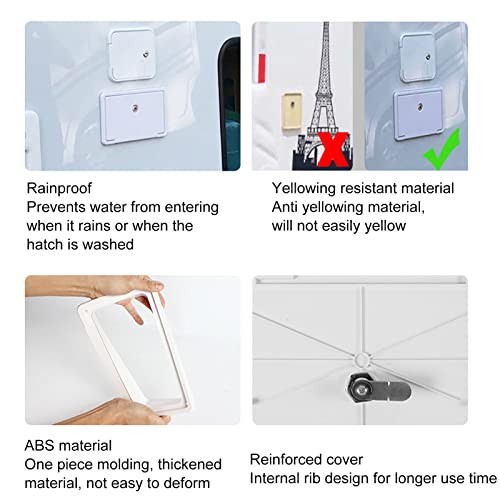 Power Cable Hatch, Rainproof Anti Thickened Electrical Access Door Hatch for