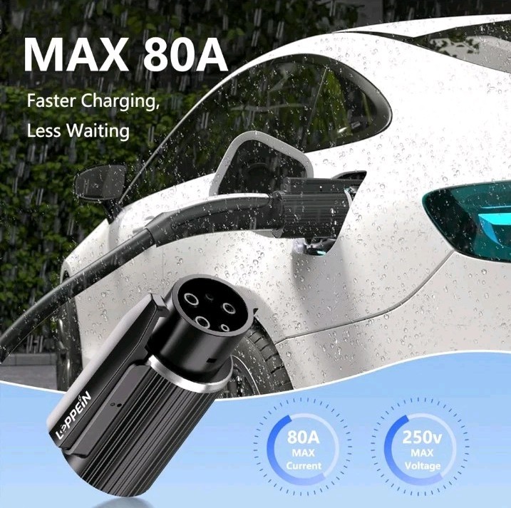 𝐓𝐞𝐬𝐥𝐚 to J1772 Adapter, Max 80Amp 250V NACS 𝐭𝐨 Tesla