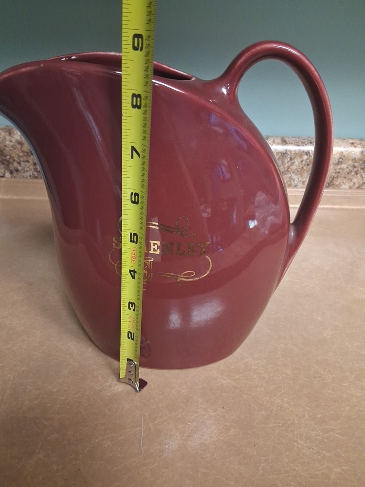 Vintage Hall Schenley Pitcher Burgundy