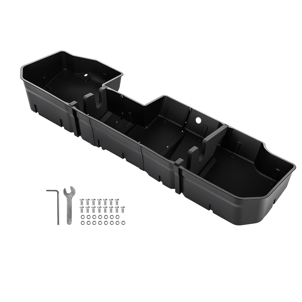 Black Underseat Storage Box For 20-25 Chevy Silverado Underseat Storage Box
