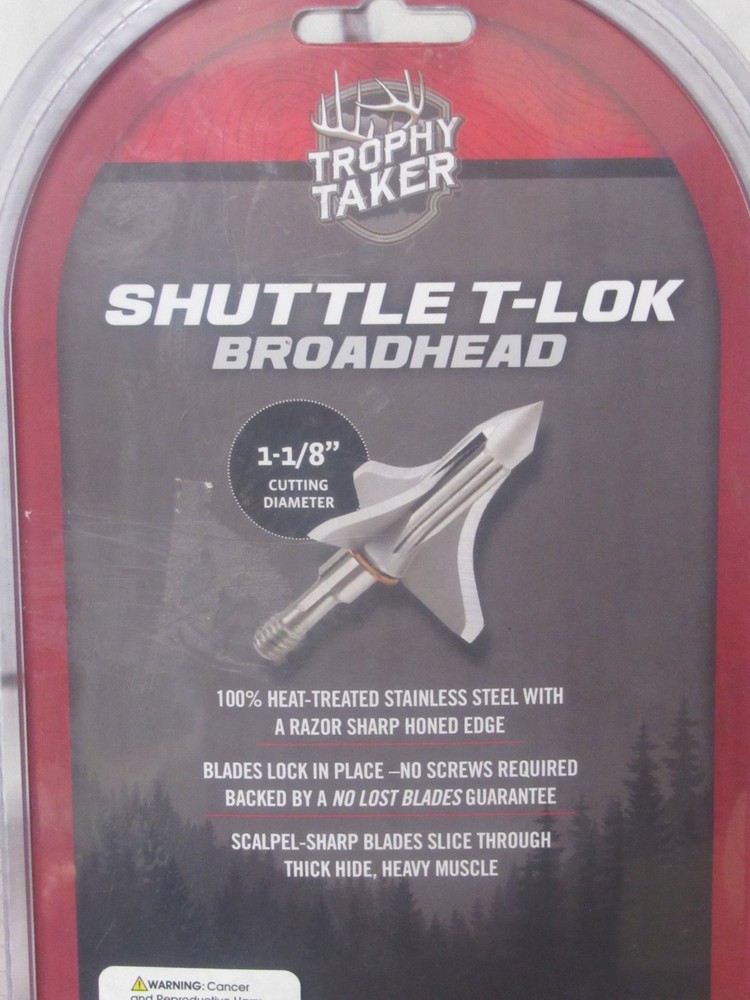Trophy Taker Shuttle T-LOK Broadhead 125 Grain