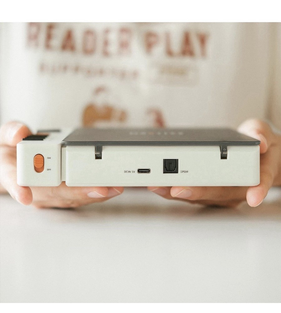 Syitren R300 Bluetooth CD Player White Desktop Stereo Remote AUX USB