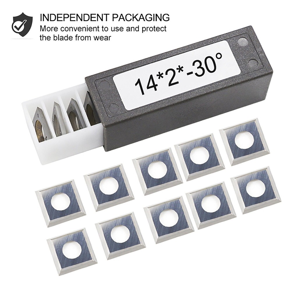 14mm Square Carbide Inserts Cutter Replacement Woodworking Lathe Turning Tool