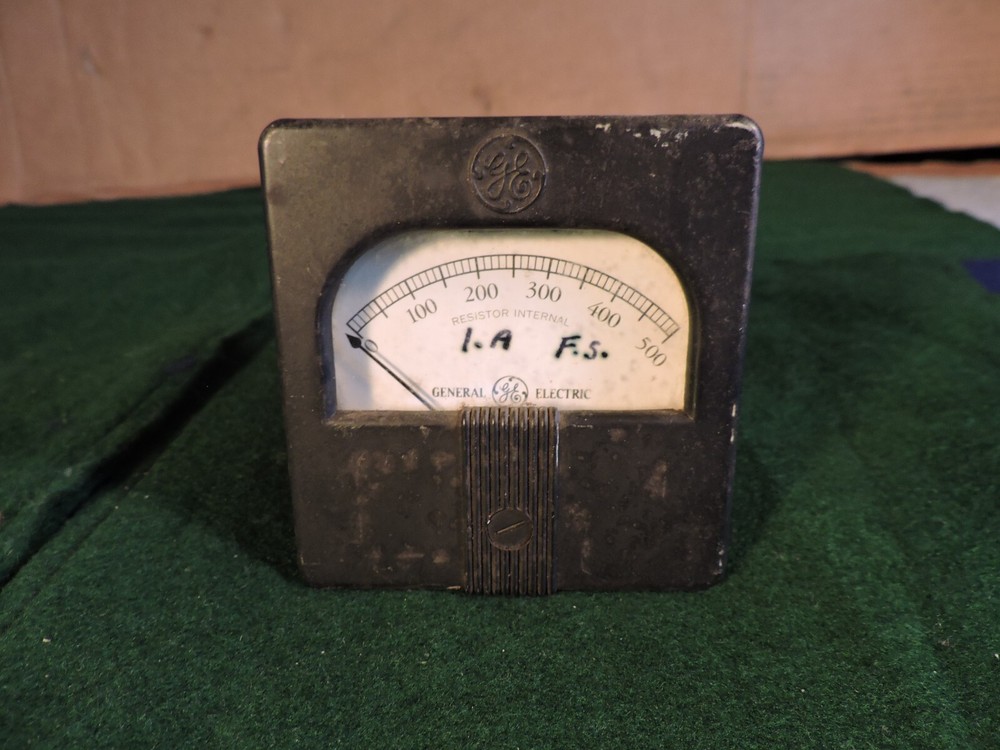 Antique 1920's GE Resistor Internal Meter ~Bakelite