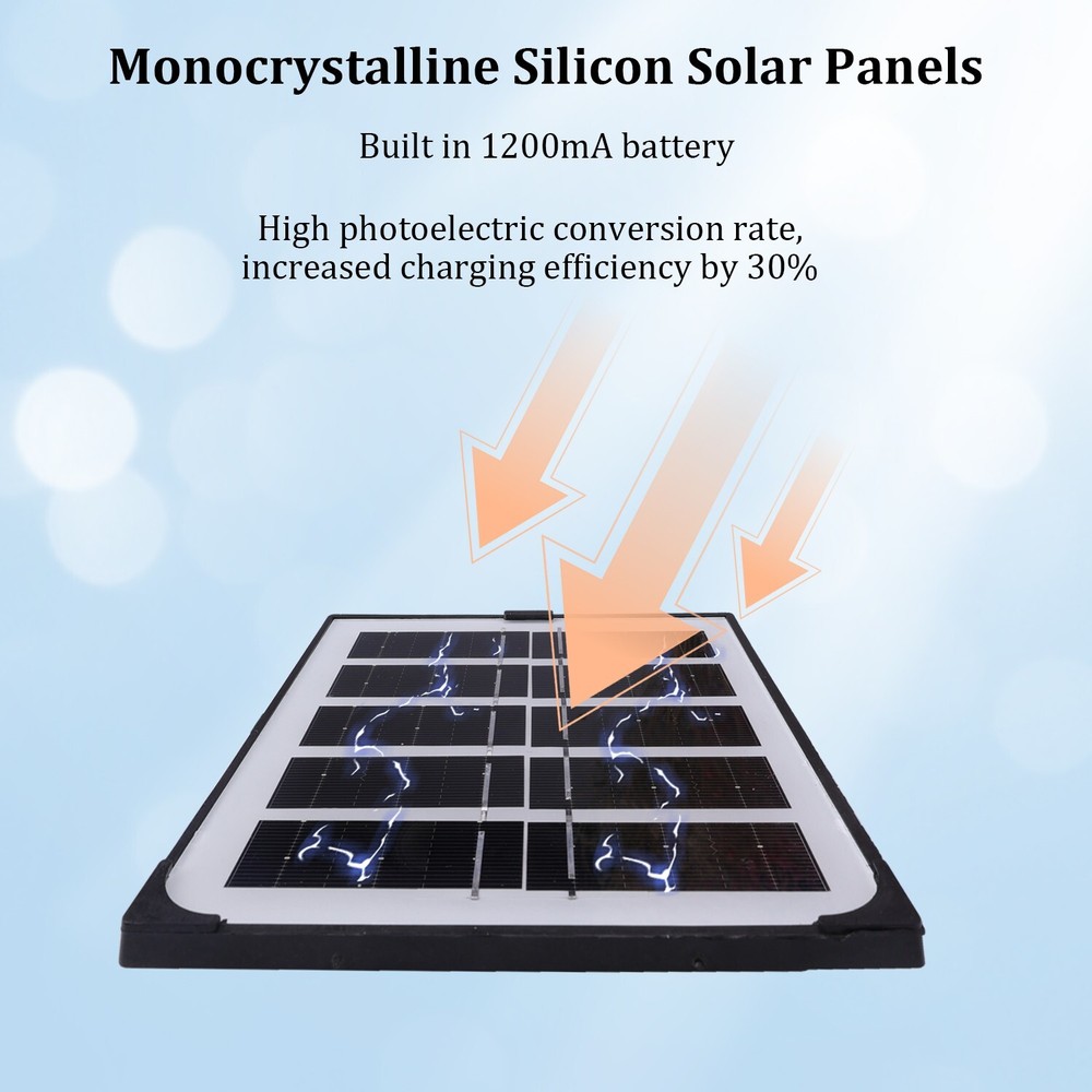 Solar LED Ceiling Light - Remote Control Pendant Lamp for Indoor & Garden Use
