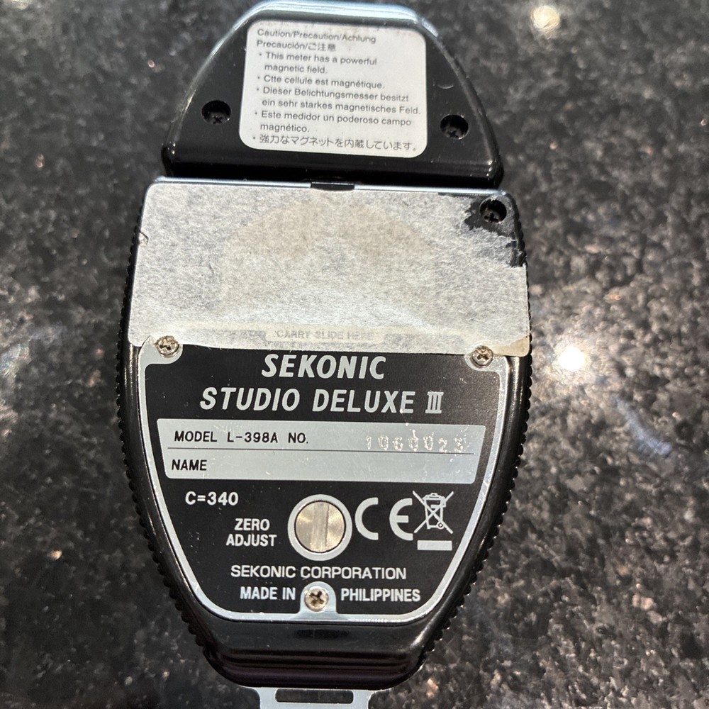 sekonic l-398a studio deluxe iii light meter