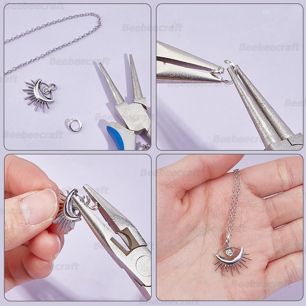 Beebeecraft 1 Box 50Pcs Locking Jump Ring OD 5.5mm ID 5.5mm, Gold & Silver