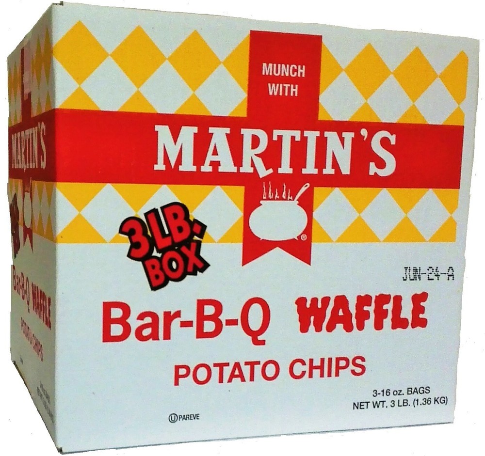 Martins BBQ Waffle Potato Chips 3 Lb