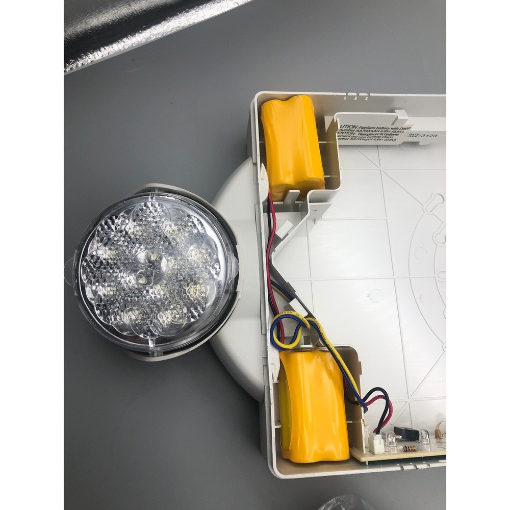 LED Exit Sign Emergency Light Compact Combo single face w/Battery Backup *READ