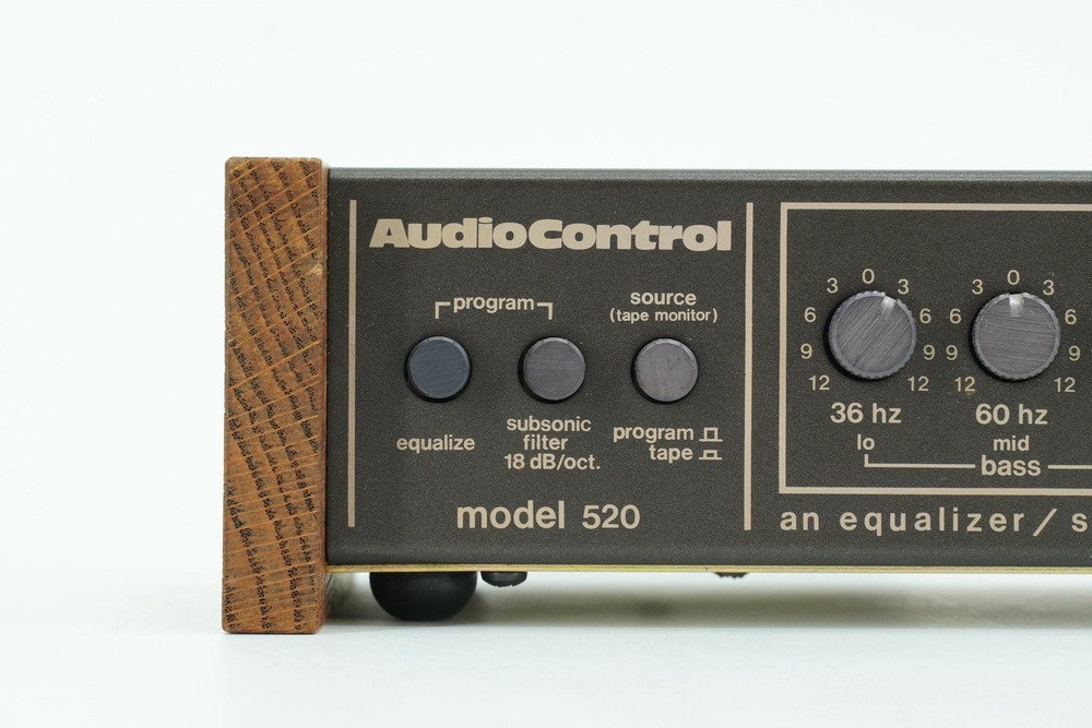 Audio Control Model 520 Series B Stereo Equalizer Subsonic Filter - Working