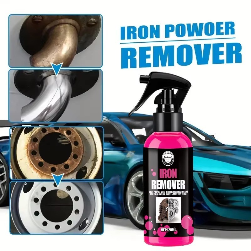 All-Purpose Rust Remover Spray 120ML Fast-Acting Iron Oxidation Eliminator