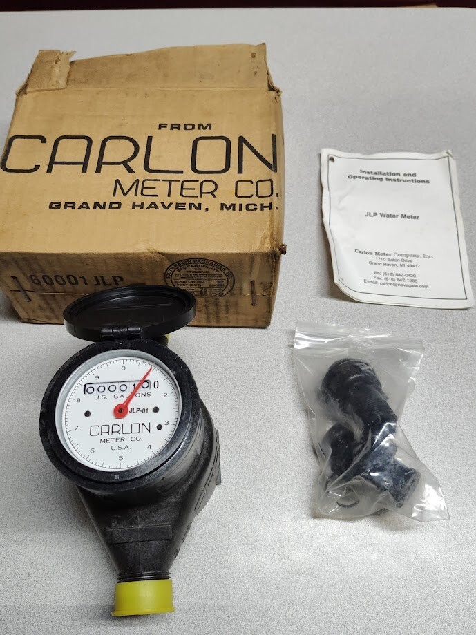 Carlon 62JLP Plastic Water Meter