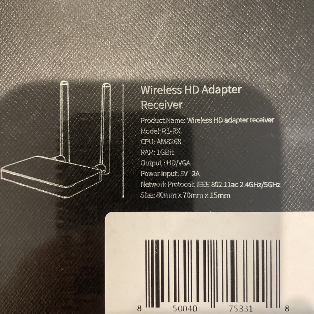 Wireless HDMI Transmitter/Receiver 4K, Wireless HDMI Adapter Plug & Play