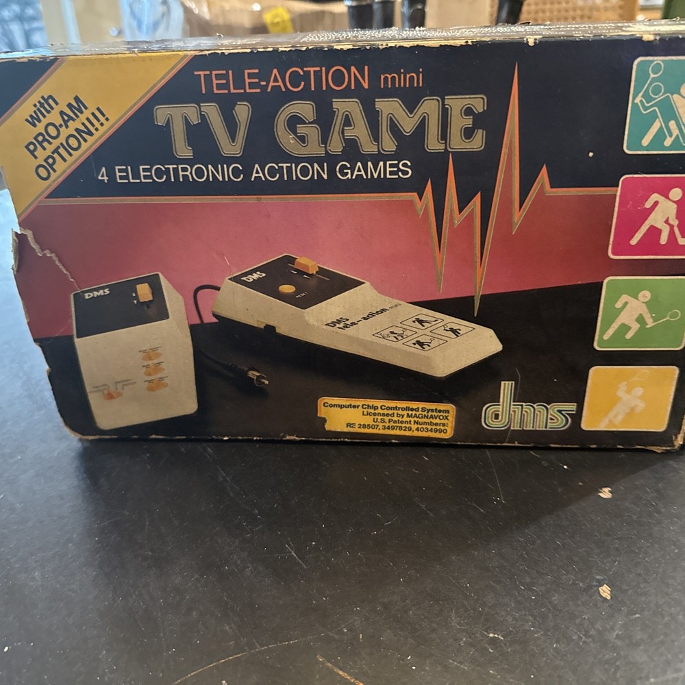 DMS TELE-Action Mini TV Game 1983 electronic action games Untested