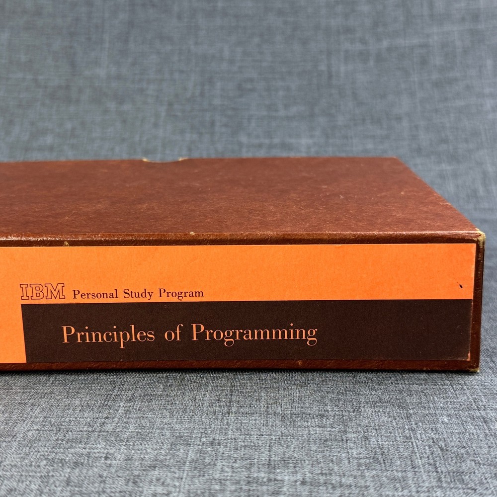 1961 IBM Principles of Programming 12 Book Set Personal Study Program Vintage