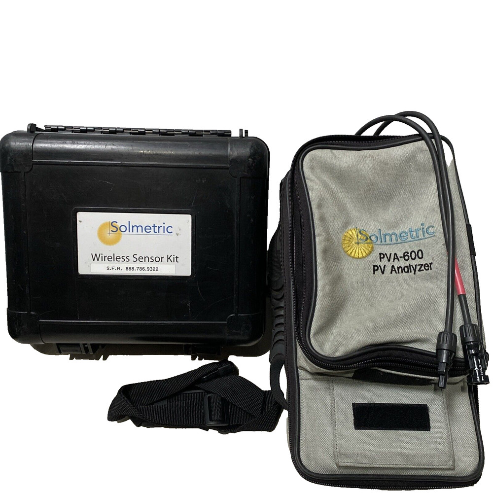 Solmetric PVA-600 PV Analyzer With Irradiance Sensor /Works