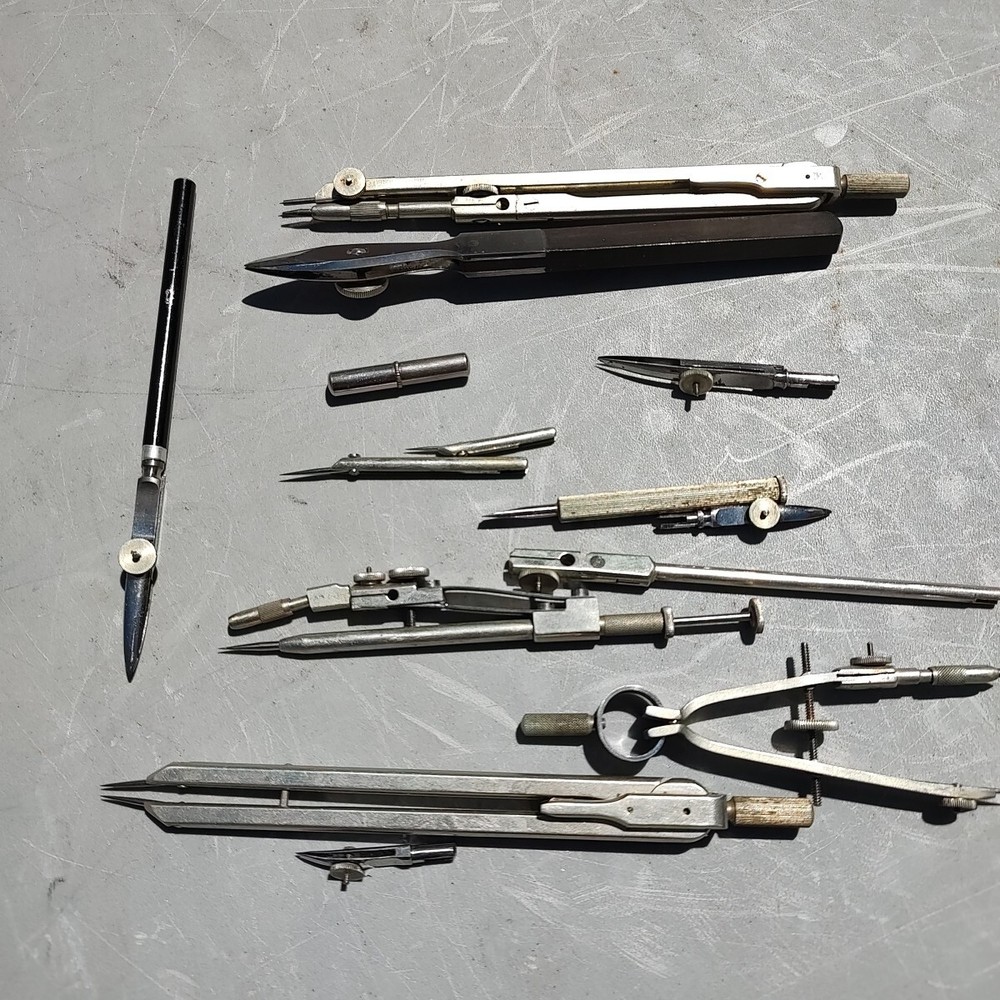 Maho 14-Piece Drafting Tools Set PVIIac Germany