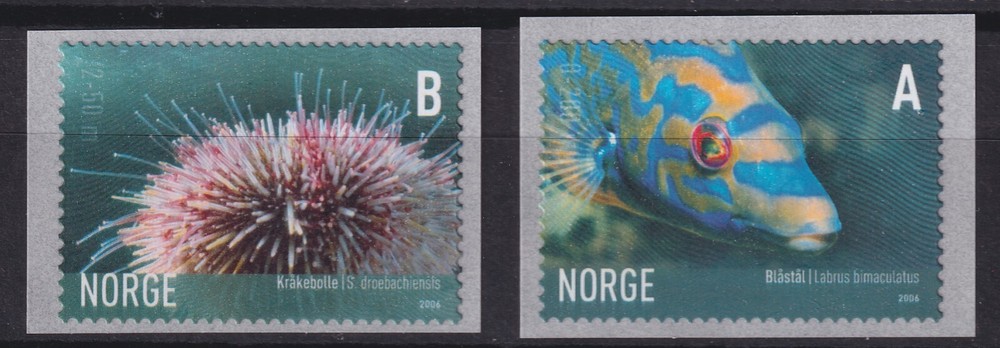 NORWAY . 2006 Marine Life (1484-85) . Mint Never Hinged